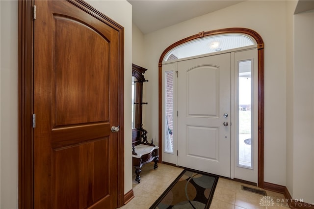 view of entrance foyer