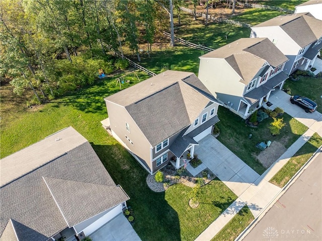 birds eye view of property