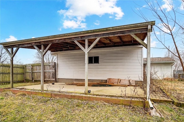 exterior space featuring a patio