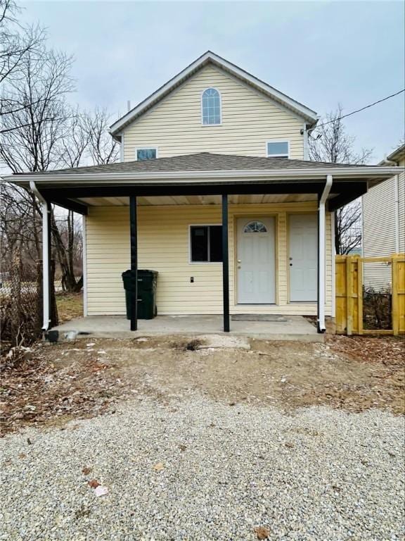 view of front of home