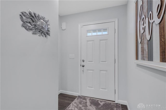 1605 Ashbury Ct, Franklin, OH 45005 - foyer with dark wood-style flooring and baseboards