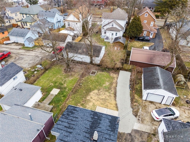 aerial view featuring a residential view