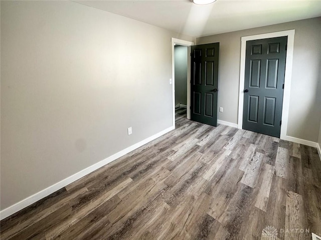 unfurnished bedroom featuring light hardwood / wood-style floors