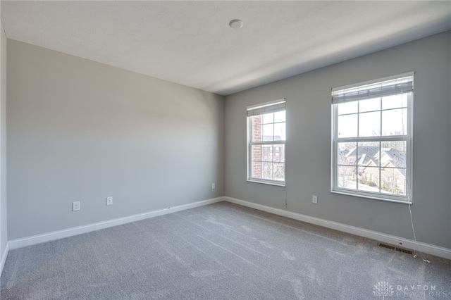 view of carpeted empty room