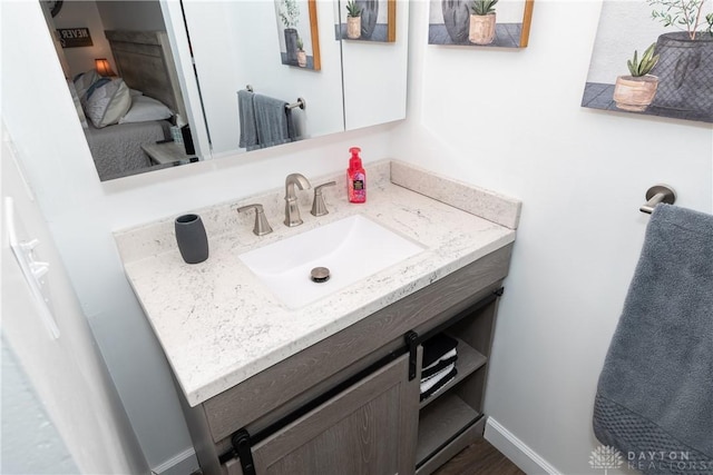 bathroom with vanity