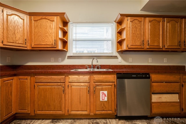 kitchen featuring sink and dishwasher