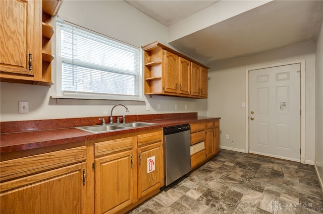 kitchen featuring dishwasher and sink