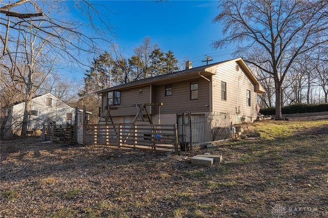 view of back of property