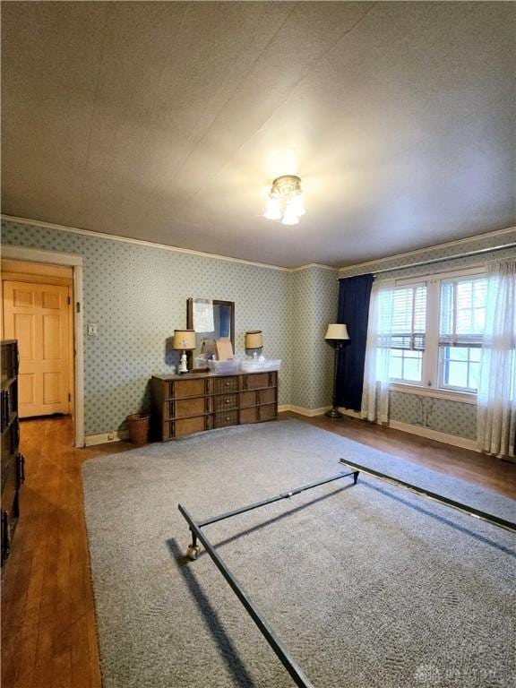 bedroom featuring hardwood / wood-style floors