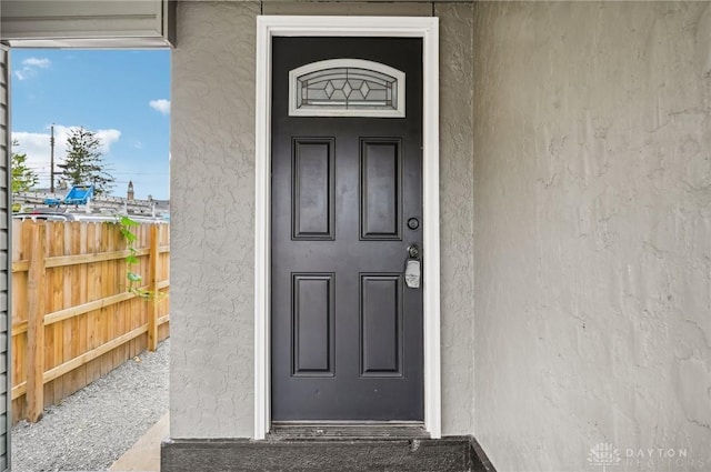 view of entrance to property