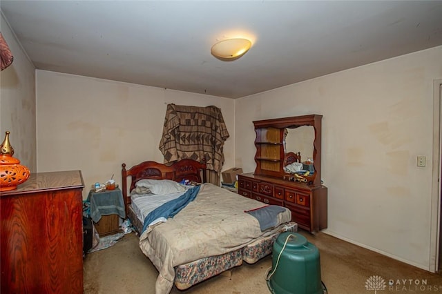 bedroom with carpet