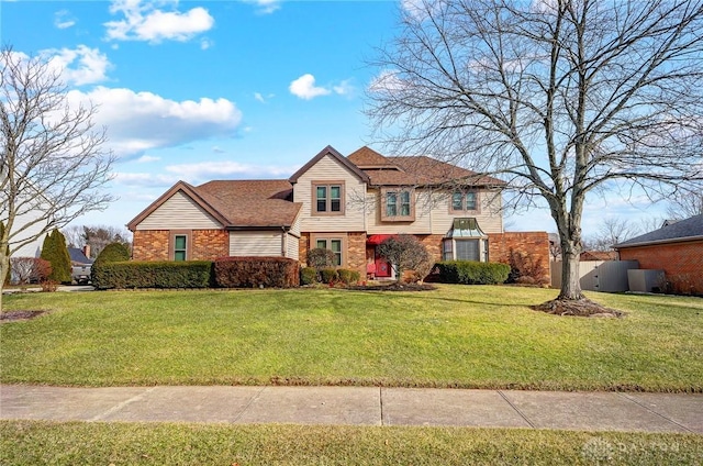 front of property with a front yard