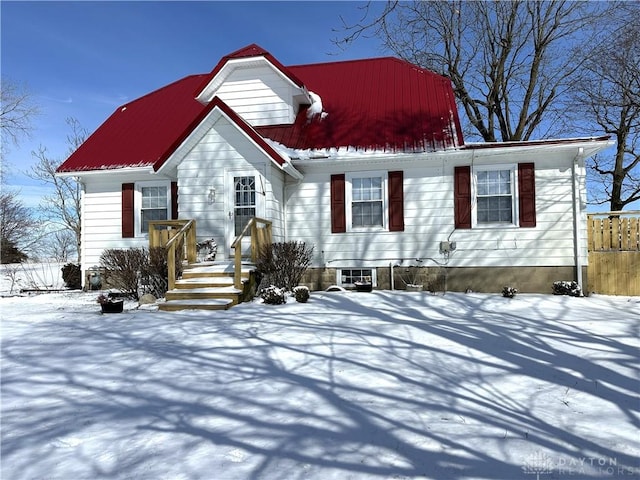 view of front of home