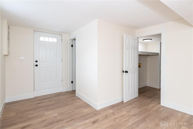 entryway featuring light hardwood / wood-style floors