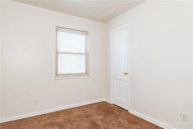 view of carpeted empty room