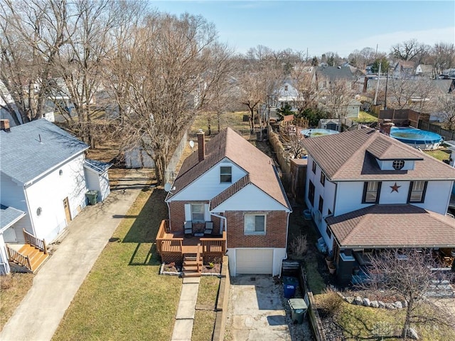 1908 John Glenn Rd, Dayton, OH 45420 - bird's eye view with a residential view