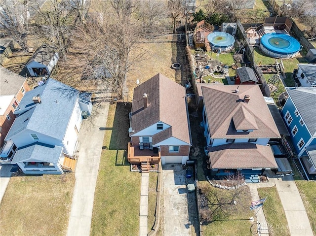 1908 John Glenn Rd, Dayton, OH 45420 - birds eye view of property with a residential view