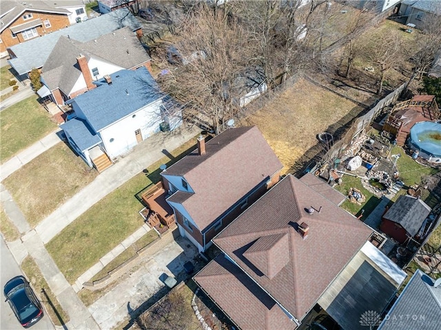 1908 John Glenn Rd, Dayton, OH 45420 - bird's eye view with a residential view