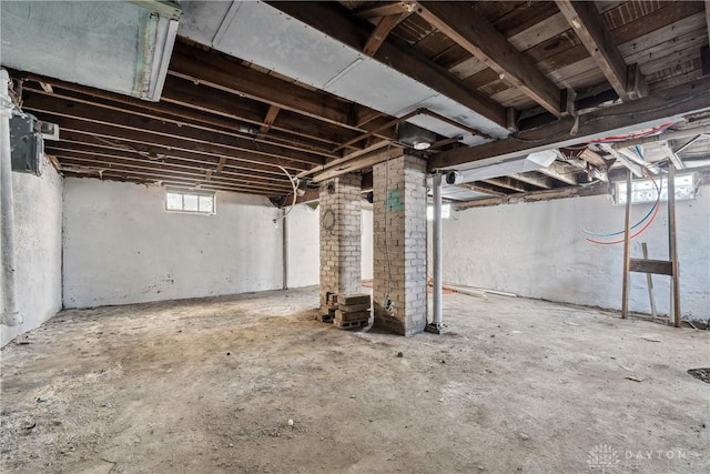view of basement