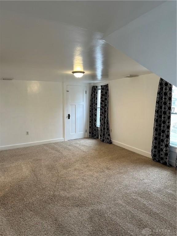 view of carpeted empty room