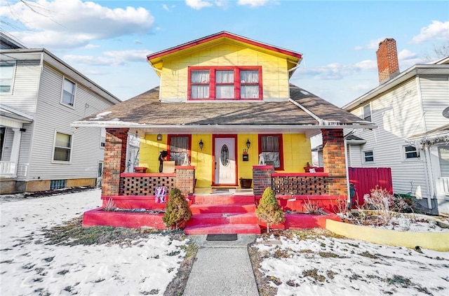 bungalow-style house with a porch