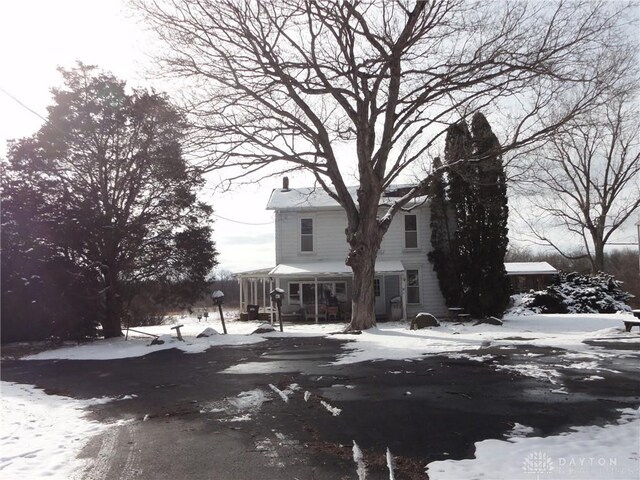 5400 S Iddings Rd, West Milton, OH 45383 - view of front of property with a chimney
