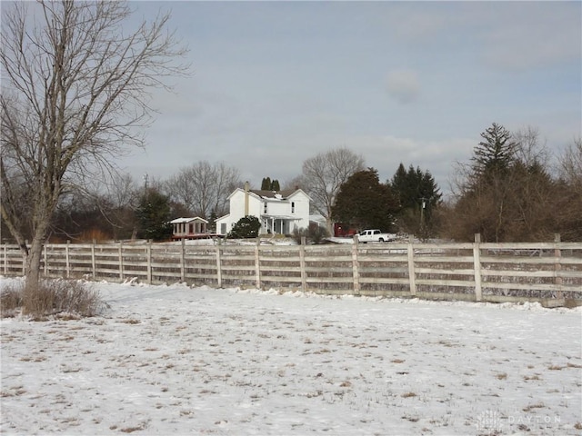 5400 S Iddings Rd, West Milton, OH 45383 - snowy yard featuring fence