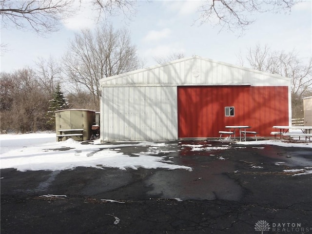5400 S Iddings Rd, West Milton, OH 45383 - snow covered structure with an outbuilding