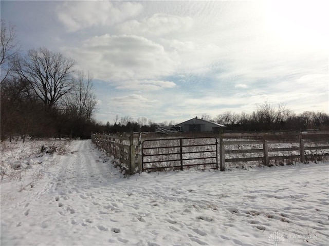 5400 S Iddings Rd, West Milton, OH 45383 - yard covered in snow featuring fence