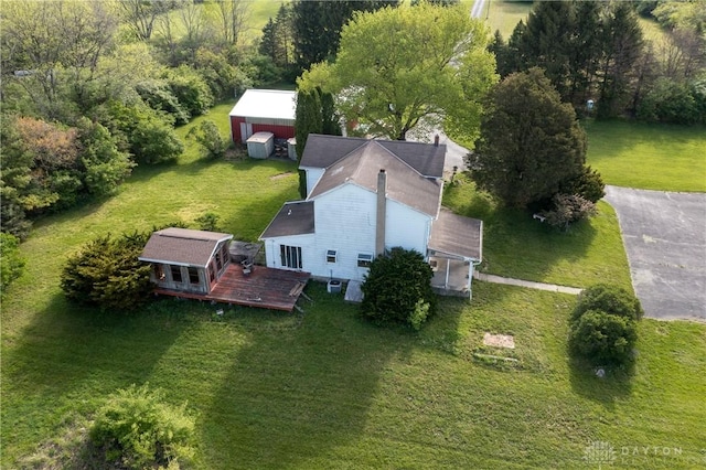 5400 S Iddings Rd, West Milton, OH 45383 - view from above of property