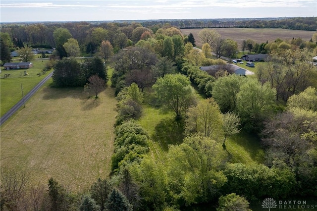 5400 S Iddings Rd, West Milton, OH 45383 - aerial overview of property's location with rural landscape
