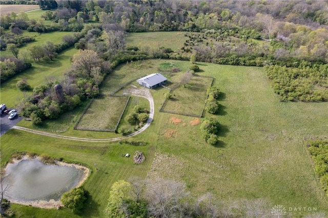 5400 S Iddings Rd, West Milton, OH 45383 - aerial overview of property's location featuring rural landscape and a large body of water
