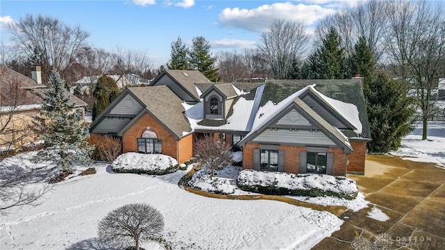 view of front of property with brick siding