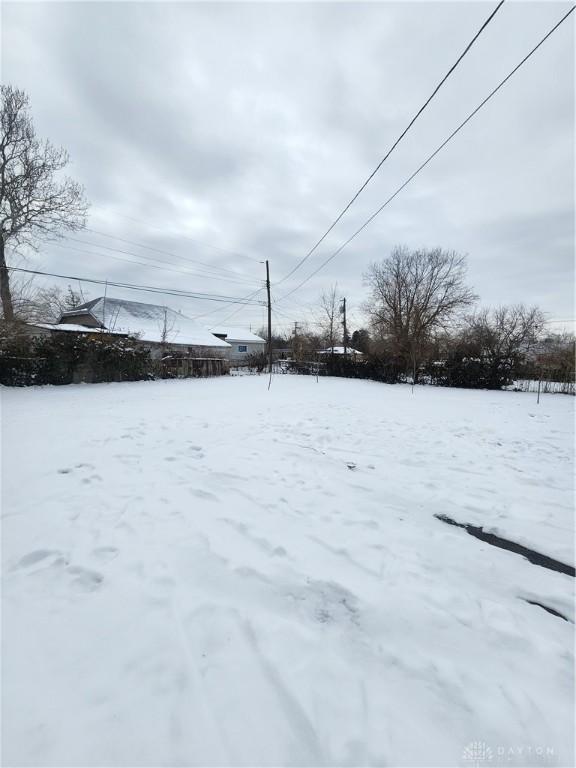 view of snowy yard