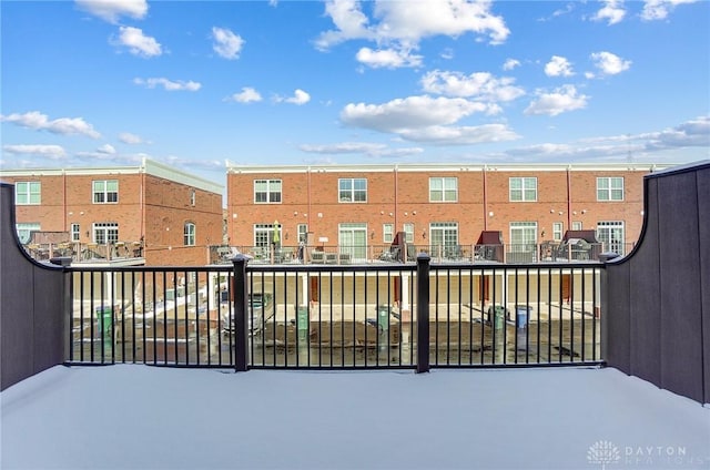 exterior space with a balcony