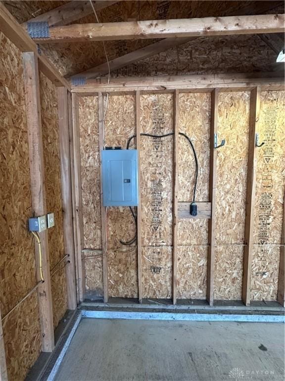 exterior space featuring electric panel