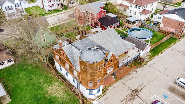 drone / aerial view featuring a residential view