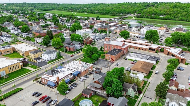 310 E Maple Ave, Miamisburg, OH 45342 - aerial view of a nearby body of water and a forest