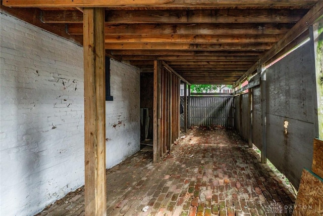 310 E Maple Ave, Miamisburg, OH 45342 - view of patio / terrace with a carport and an exterior structure