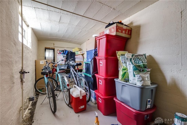 view of storage room