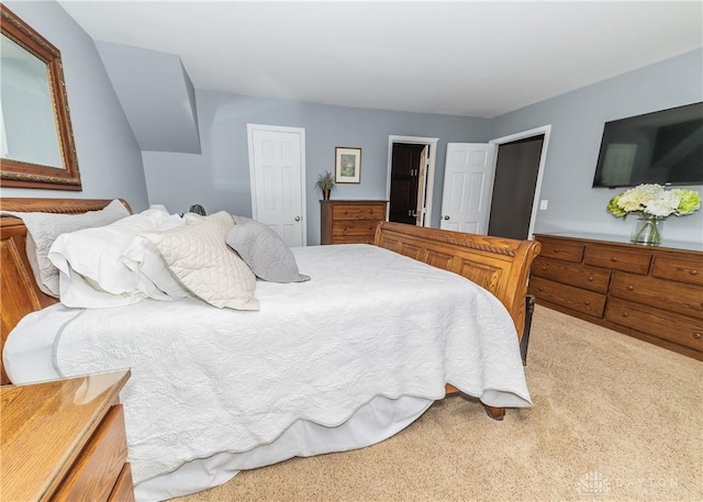 bedroom with carpet floors