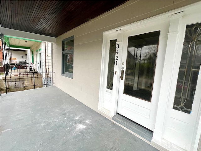 view of patio / terrace featuring a porch