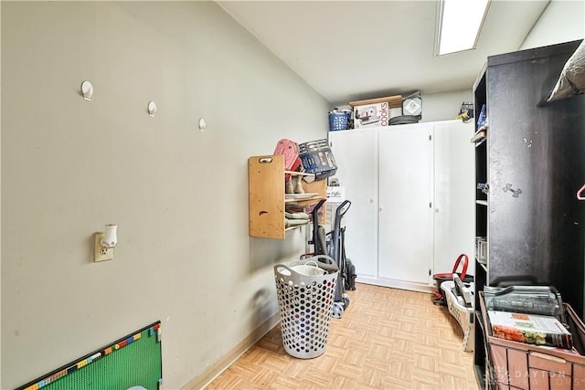 view of storage area