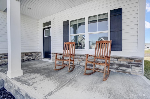 view of patio / terrace featuring a porch