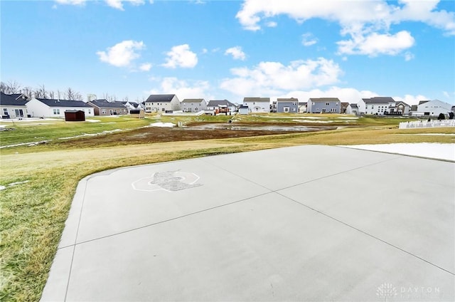 view of patio featuring a residential view