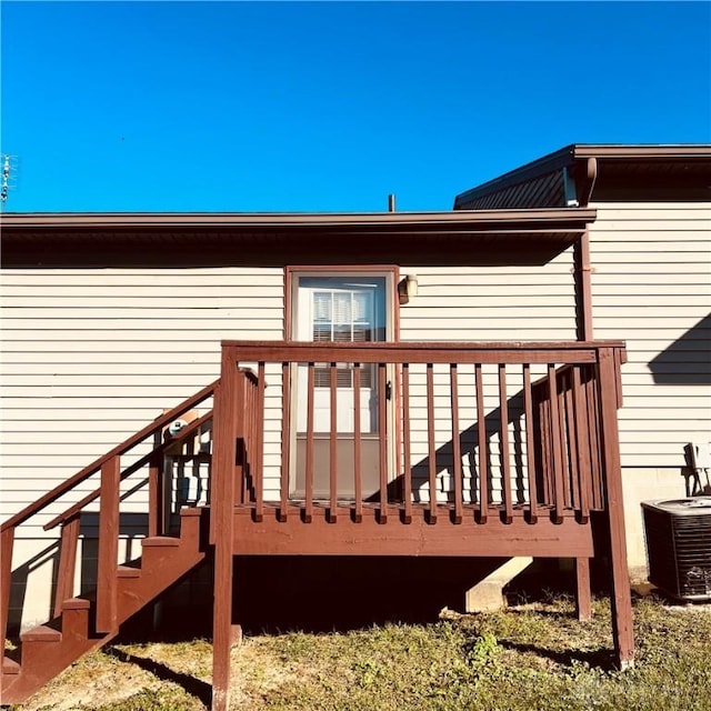 1181/2 Springlake Ave Middle, Unit Middle, Hillsboro, OH 45133 - wooden terrace with stairs