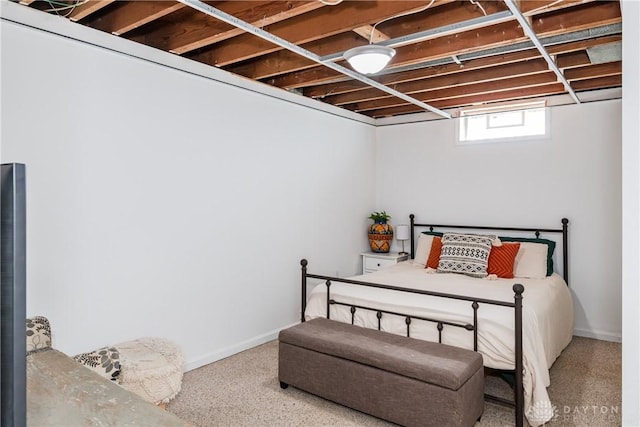 bedroom featuring baseboards