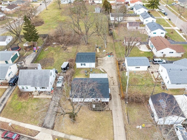 birds eye view of property featuring a residential view