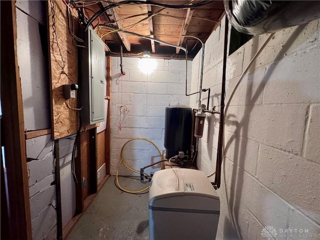 utility room featuring electric panel