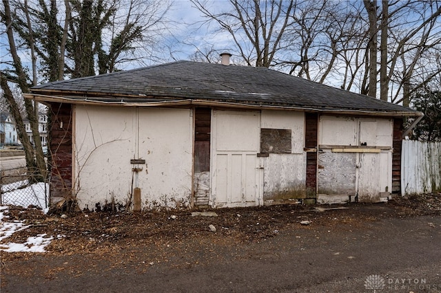 exterior space with fence